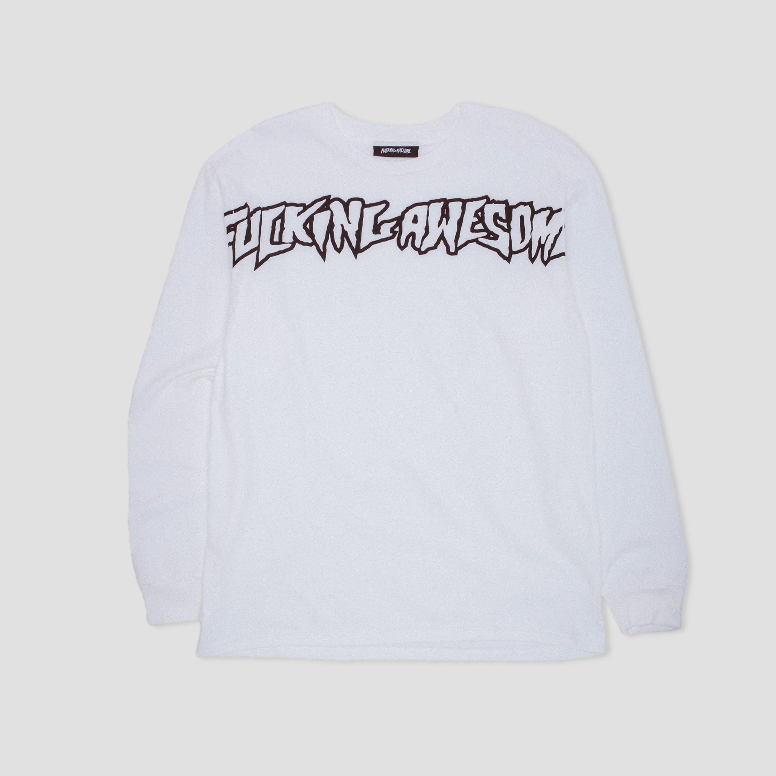 Fucking Awesome Big Stamp Long Sleeve T-Shirt White