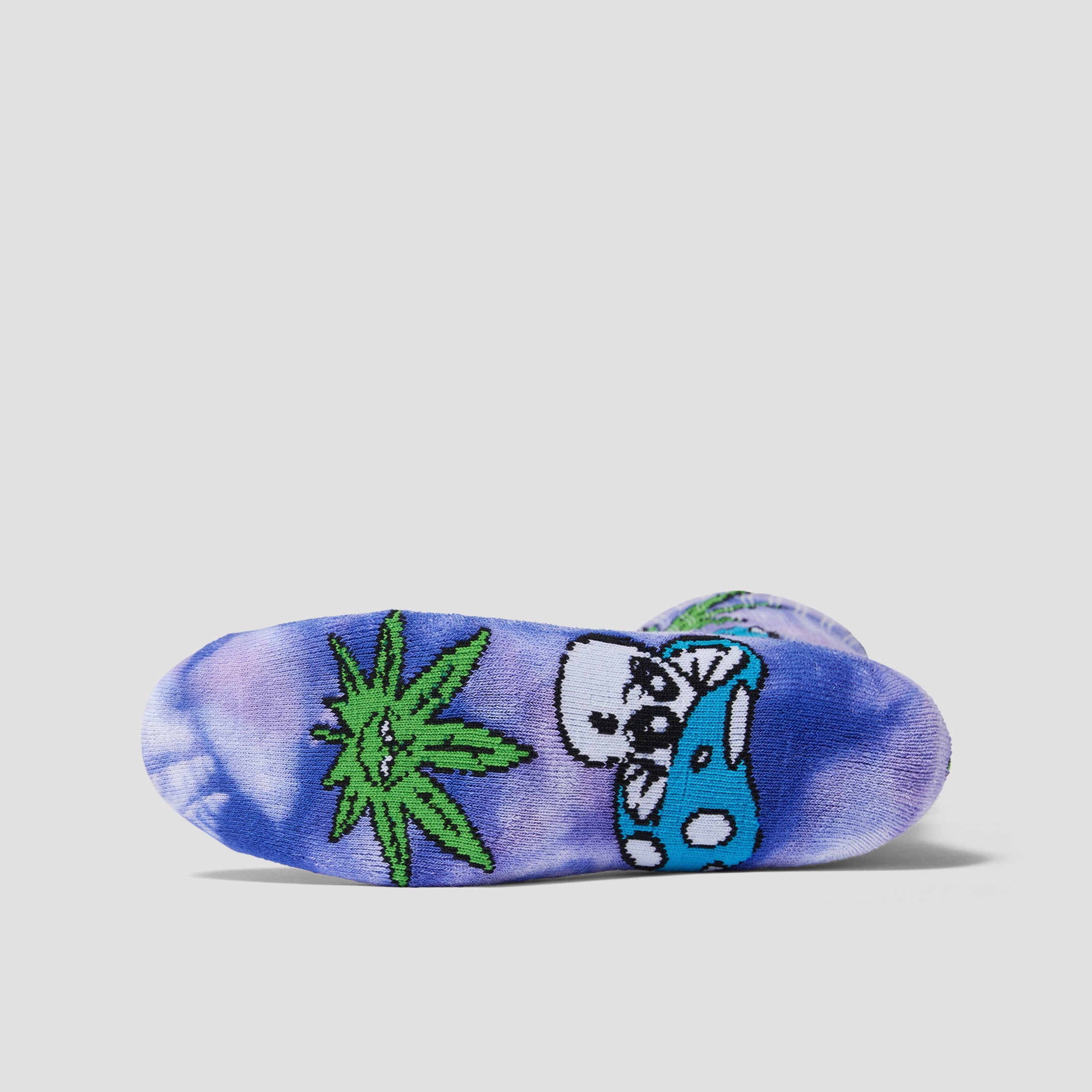 HUF Green Buddy Mushroom Td Sock Purple