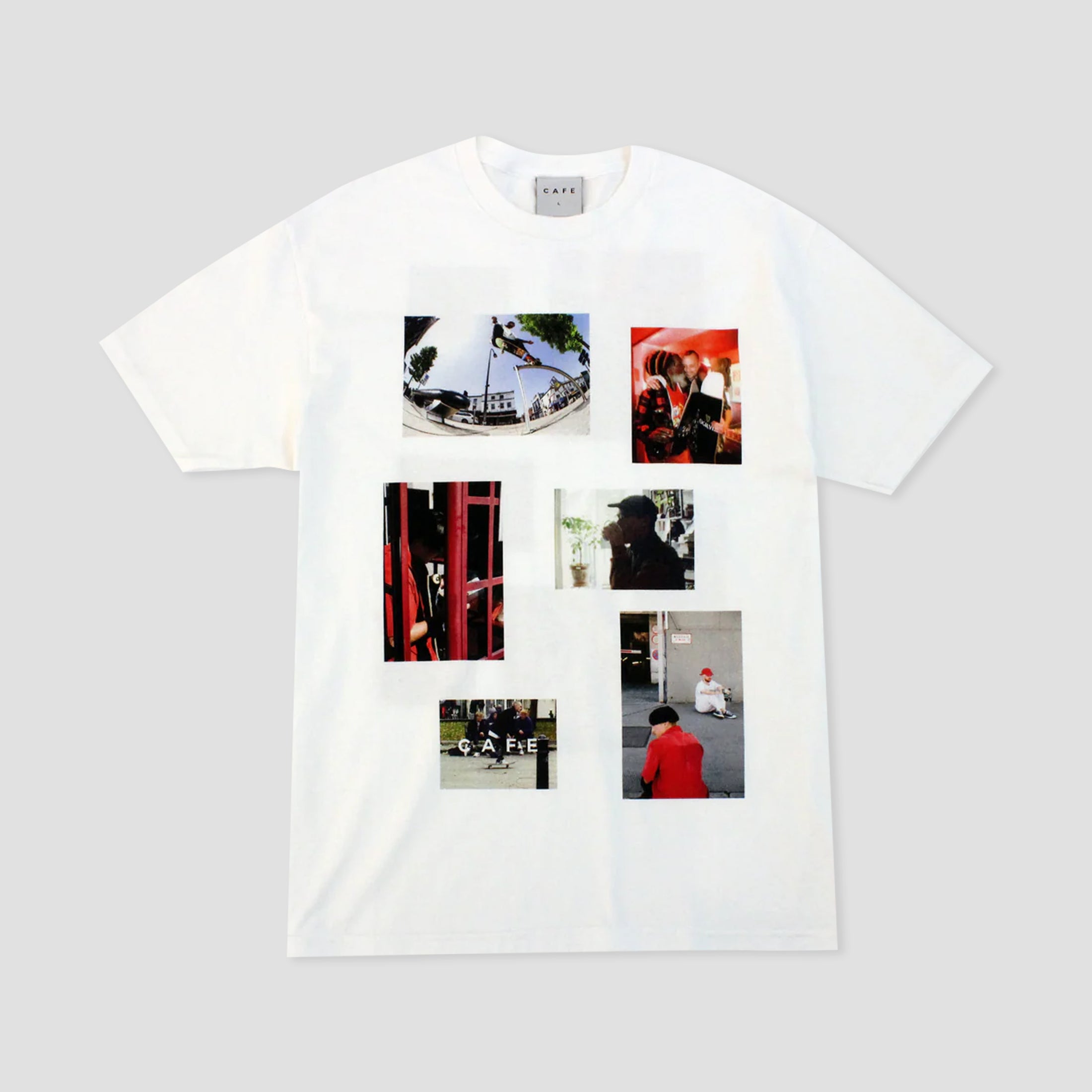 Skateboard Cafe 10 Year Photo T-Shirt White