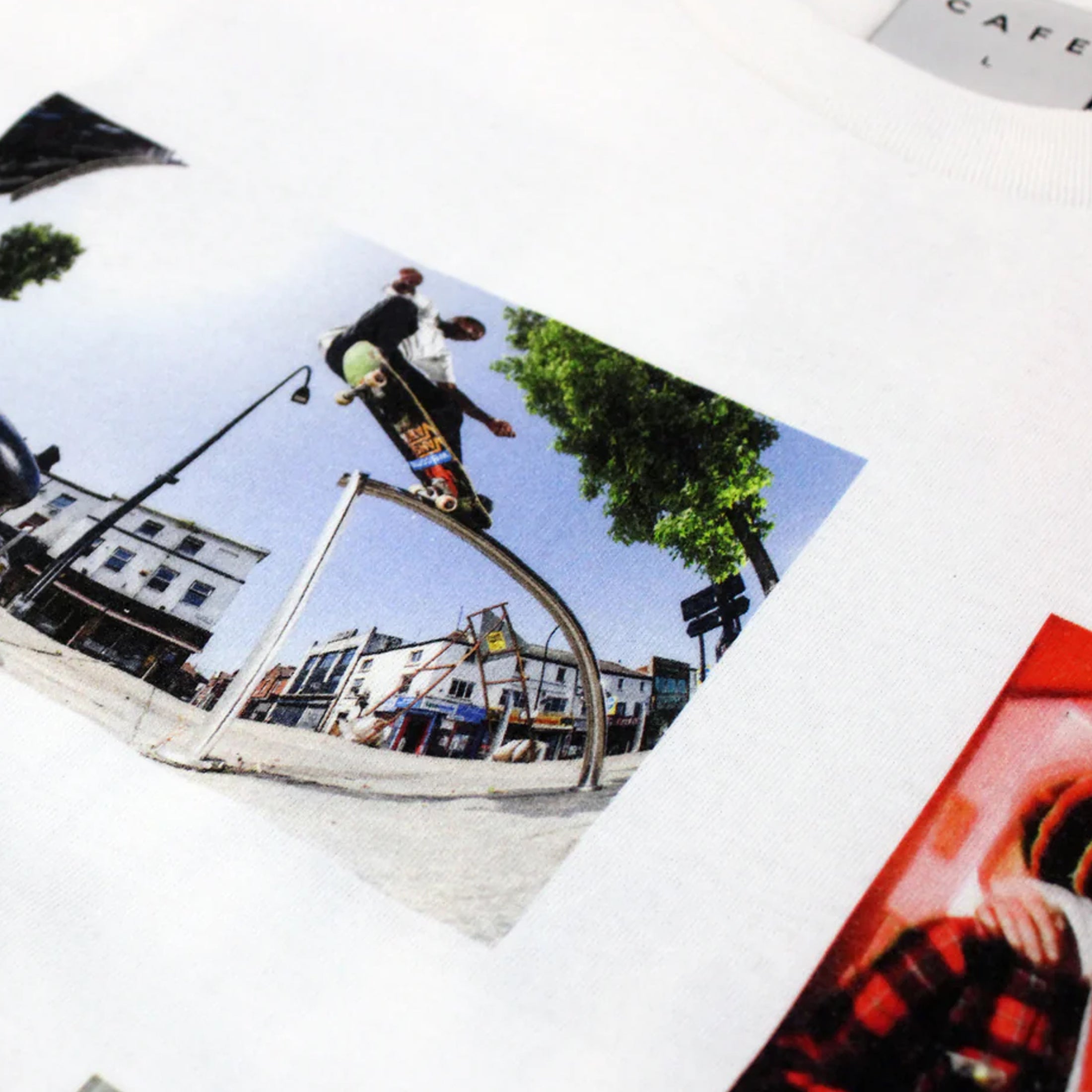Skateboard Cafe 10 Year Photo T-Shirt White