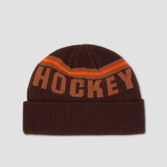 Hockey Friendly Beanie Brown