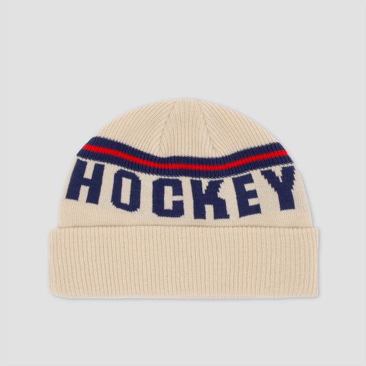 Hockey Friendly Beanie Cream