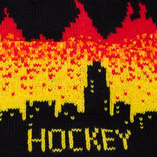 Hockey Lights Out Beanie Black