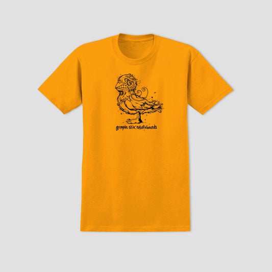 Anti Hero Basic Grimple Pigeon T-Shirt Gold