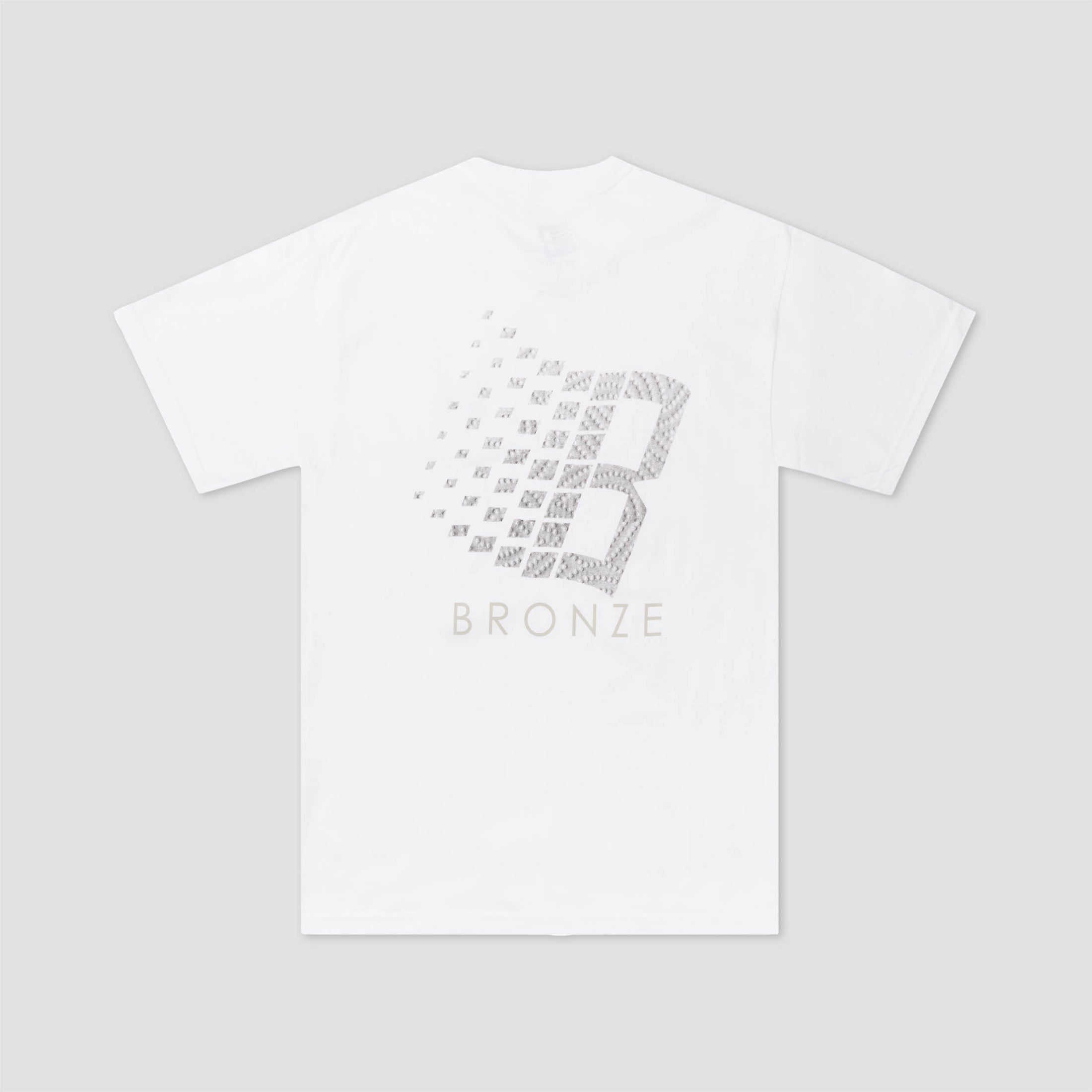 Bronze Towel B Logo T-Shirt White