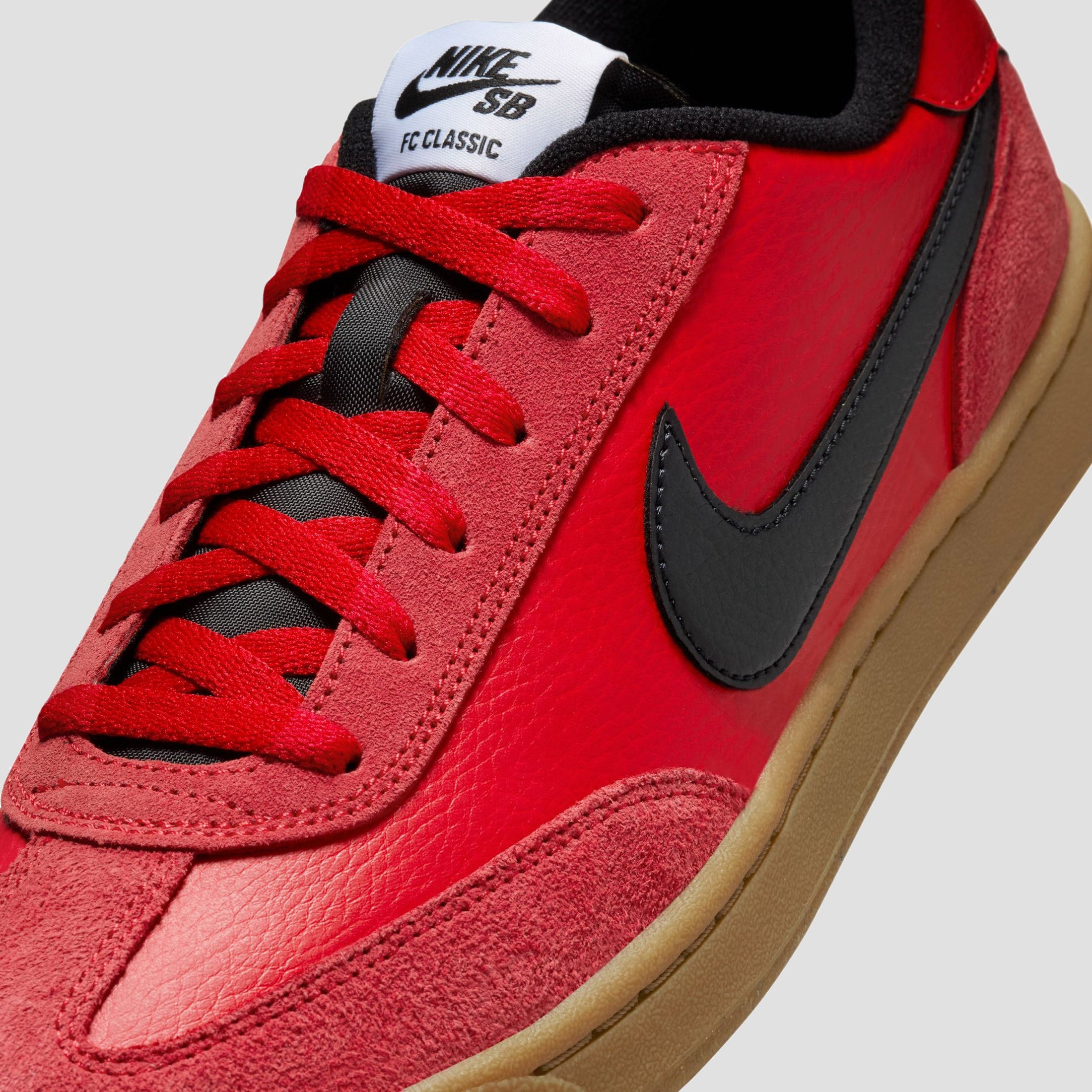 Nike SB FC Classic Skate Shoes University Red / Black - White