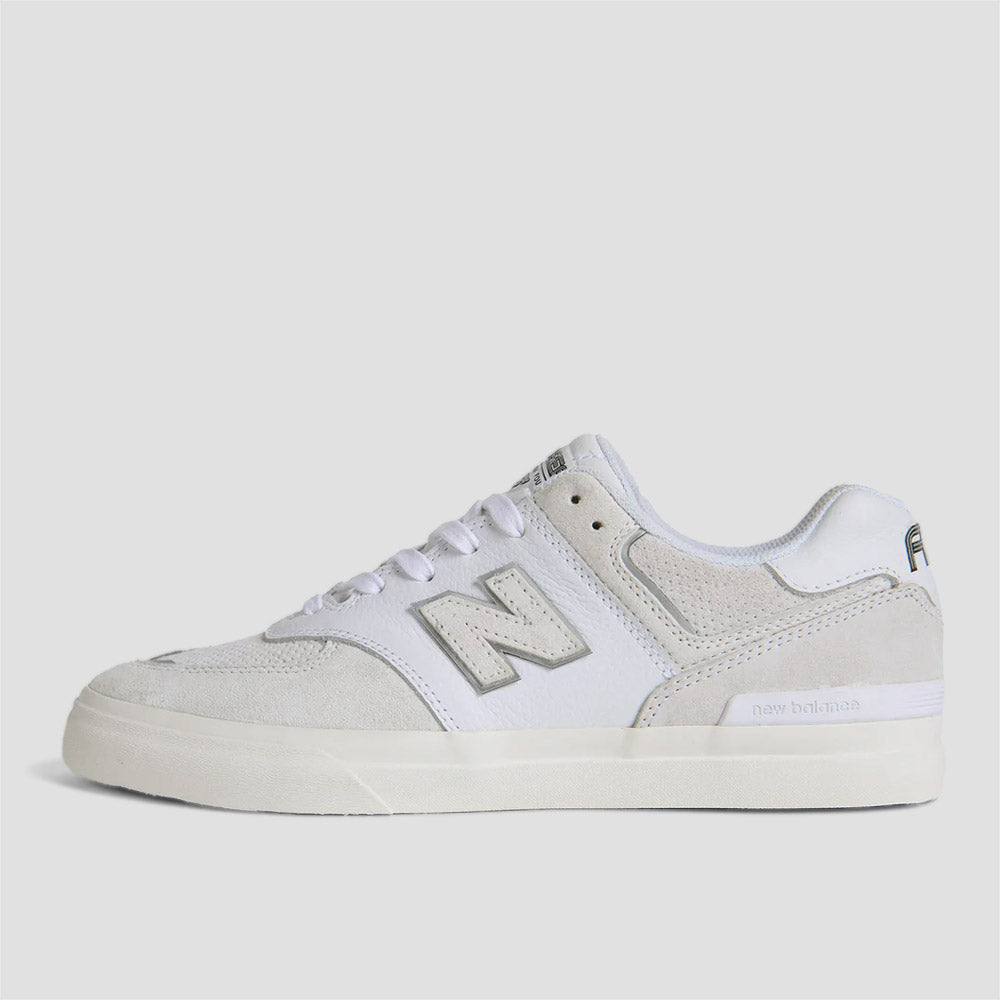 New Balance Numeric x Arrow & Beast 574 Skate Shoes White / White