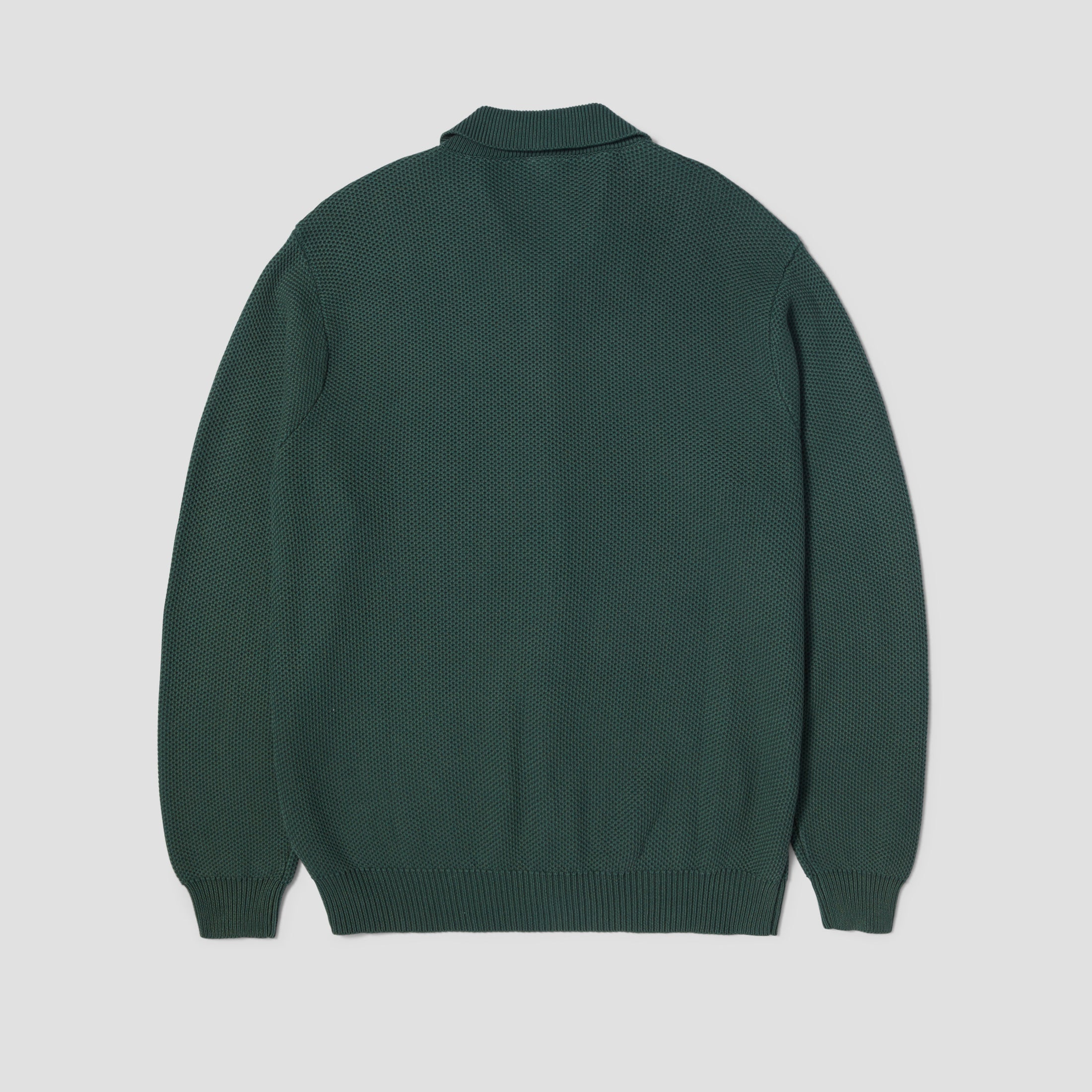 HUF Anton Zip Overdyed Sweater Hunter Green