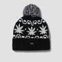 HUF Apres Cuff Pom Beanie Black