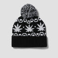 Load image into Gallery viewer, HUF Apres Cuff Pom Beanie Black
