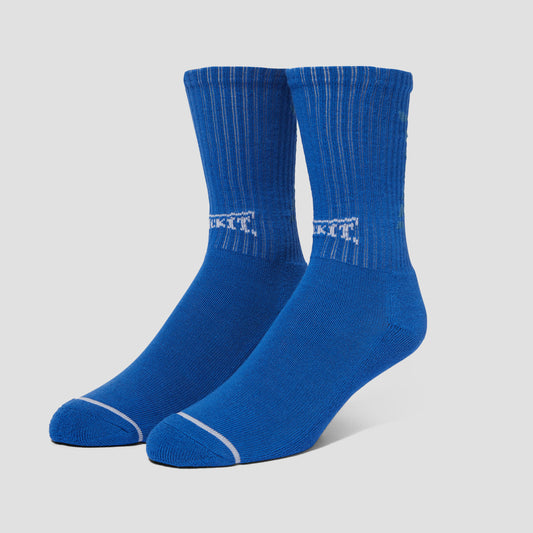 HUF Arched Fuck It Crew Sock Royal Blue