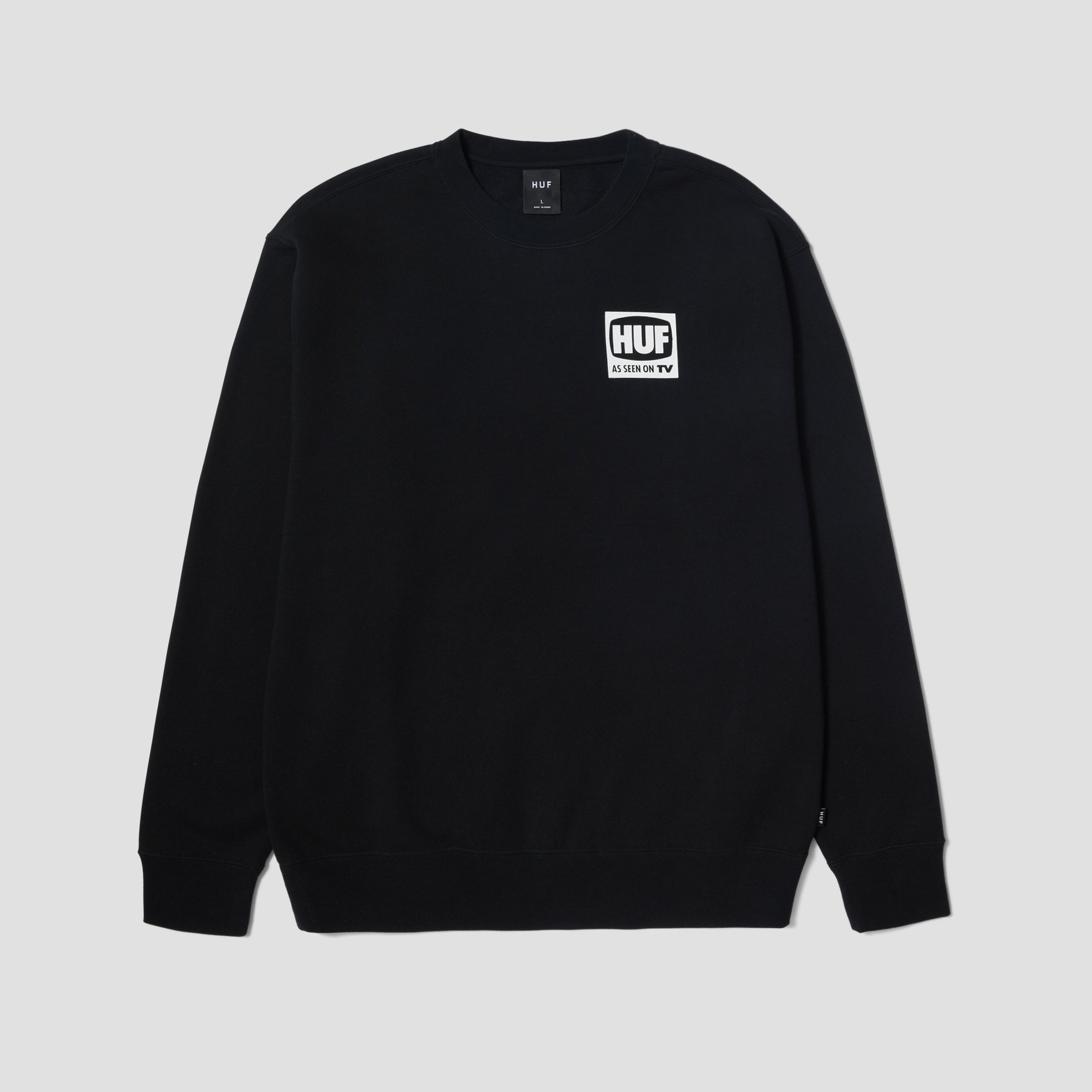 HUF As Seen On TV Crewneck Black