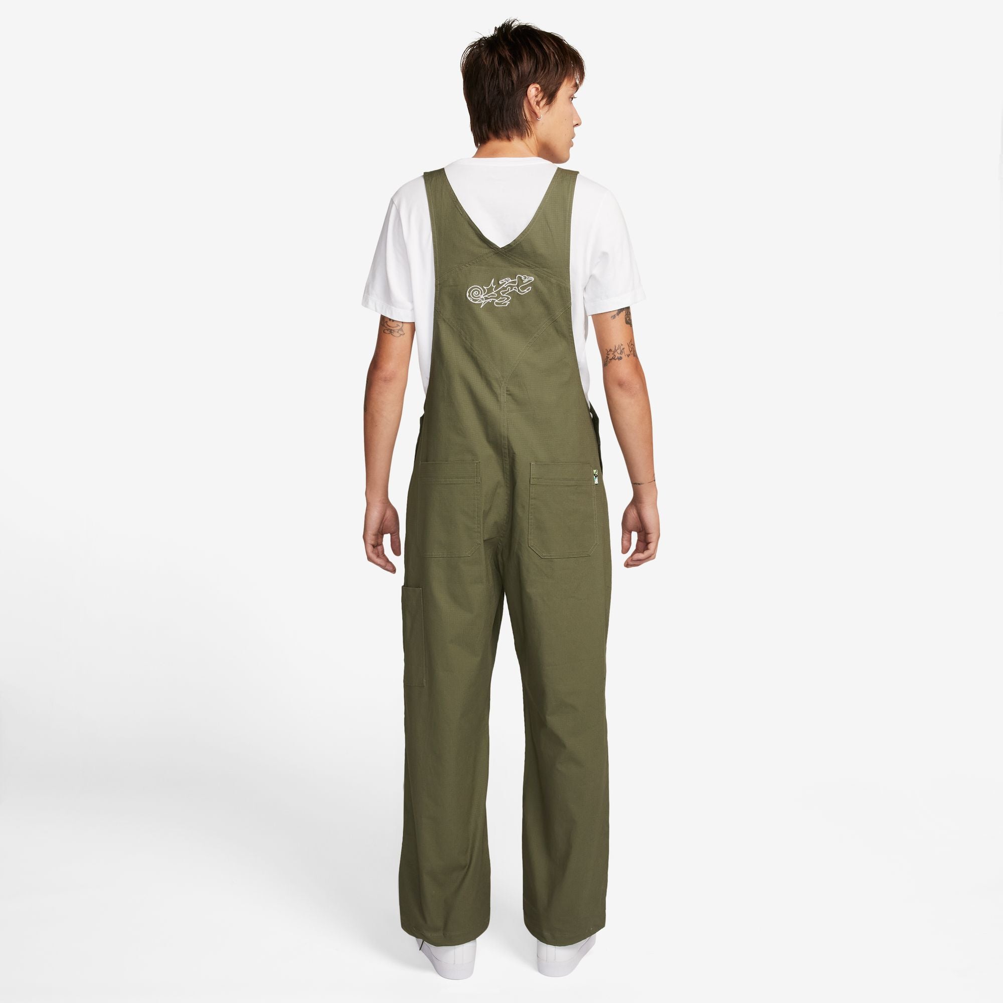 Nike SB Olympic Pack Skate Overalls Medium Olive / White