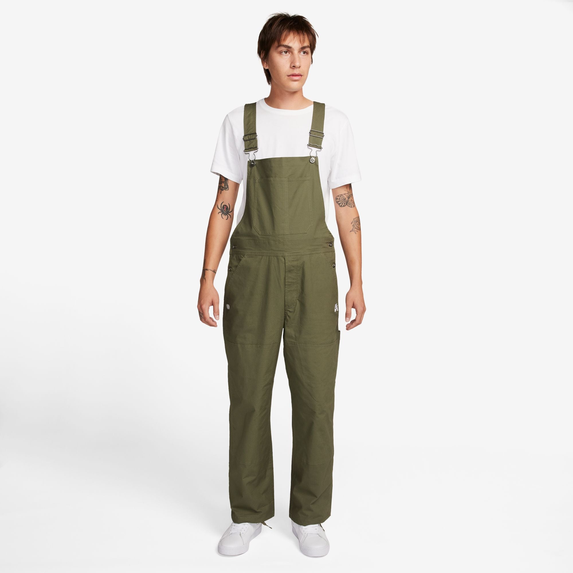 Nike SB Olympic Pack Skate Overalls Medium Olive / White