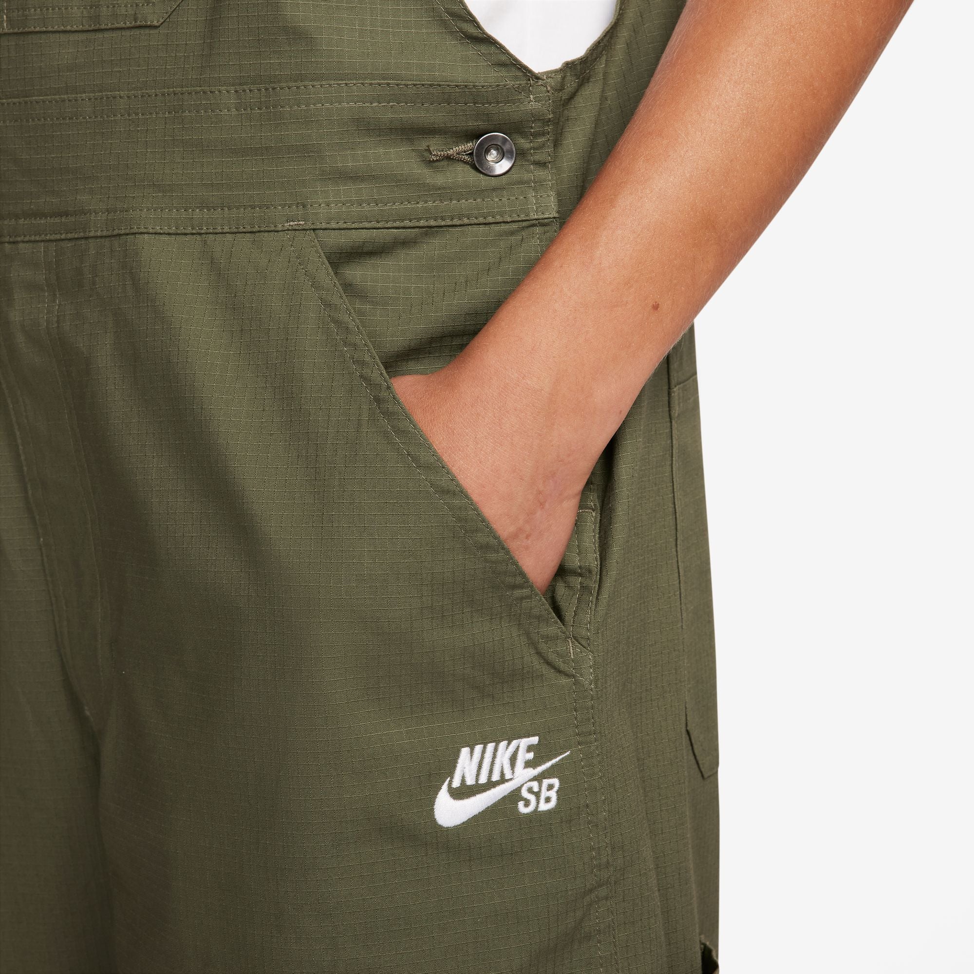 Nike SB Olympic Pack Skate Overalls Medium Olive / White