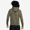 Load image into Gallery viewer, Nike SB Olympic Pack Fleece Pullover Hood Medium Olive / White
