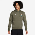 Load image into Gallery viewer, Nike SB Olympic Pack Fleece Pullover Hood Medium Olive / White
