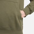 Load image into Gallery viewer, Nike SB Olympic Pack Fleece Pullover Hood Medium Olive / White
