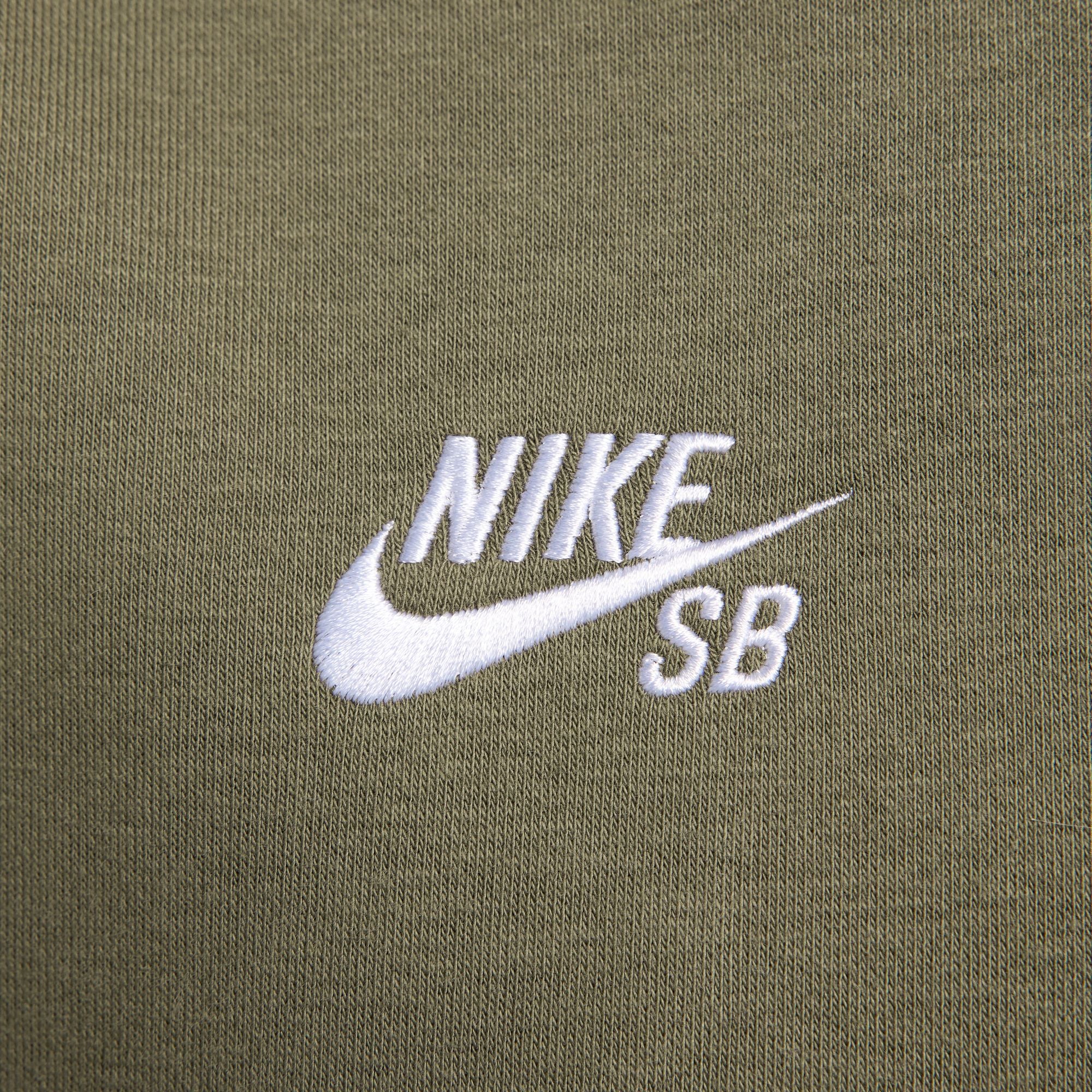 Nike SB Olympic Pack Fleece Pullover Hood Medium Olive / White