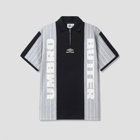 Butter Goods x Umbro Athletica Polo Shirt Black