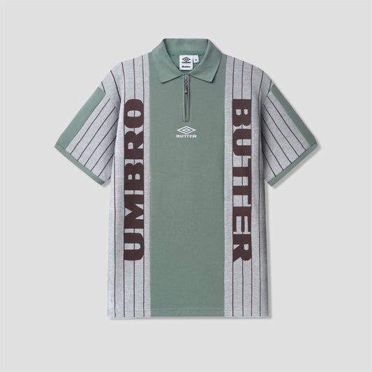 Butter Goods x Umbro Athletica Polo Shirt Sage