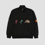 HUF Bledsoe Quarter Zip Fleece Crew Black