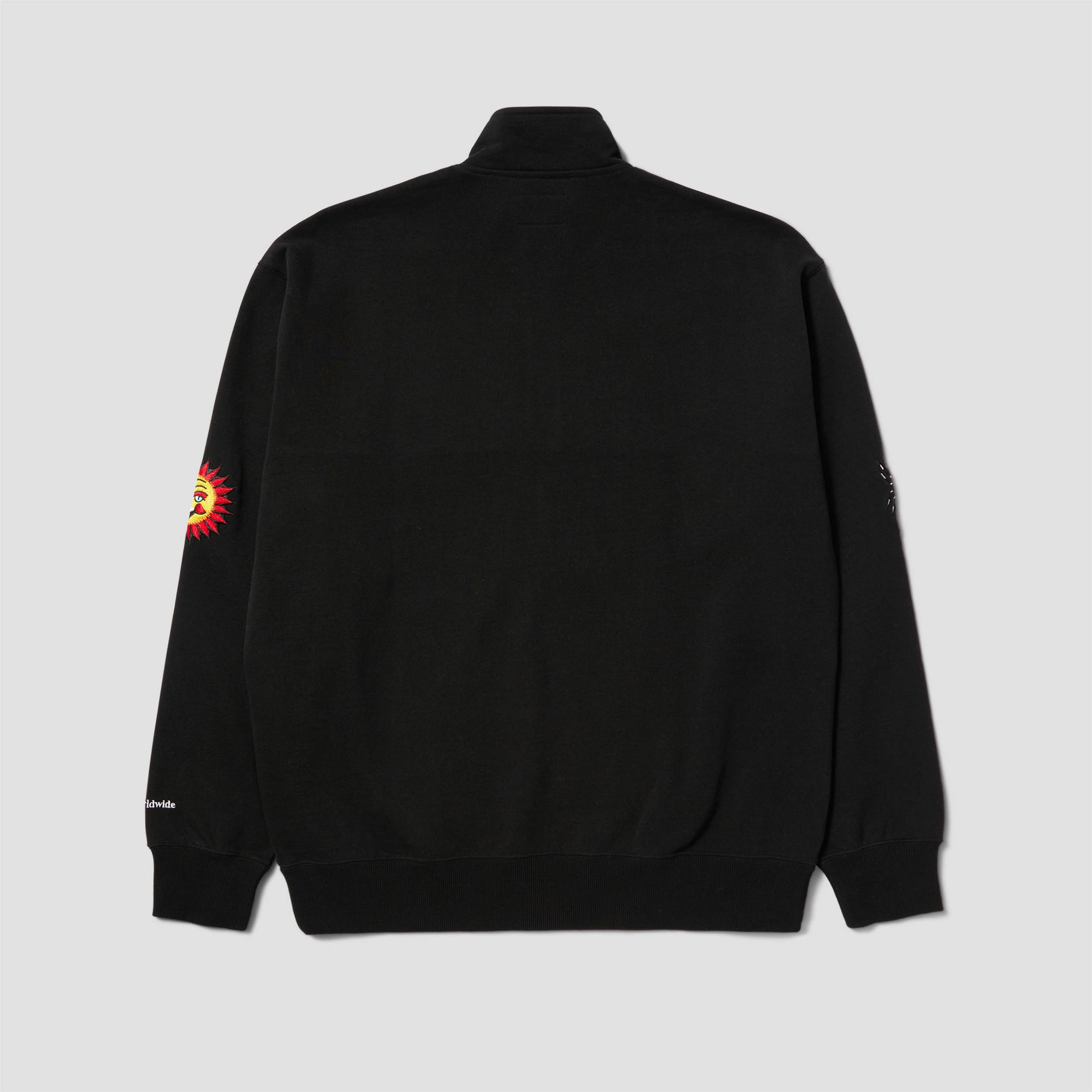 HUF Bledsoe Quarter Zip Fleece Crew Black