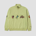 Load image into Gallery viewer, HUF Bledsoe Quarter Zip Fleece Crew Pistachio
