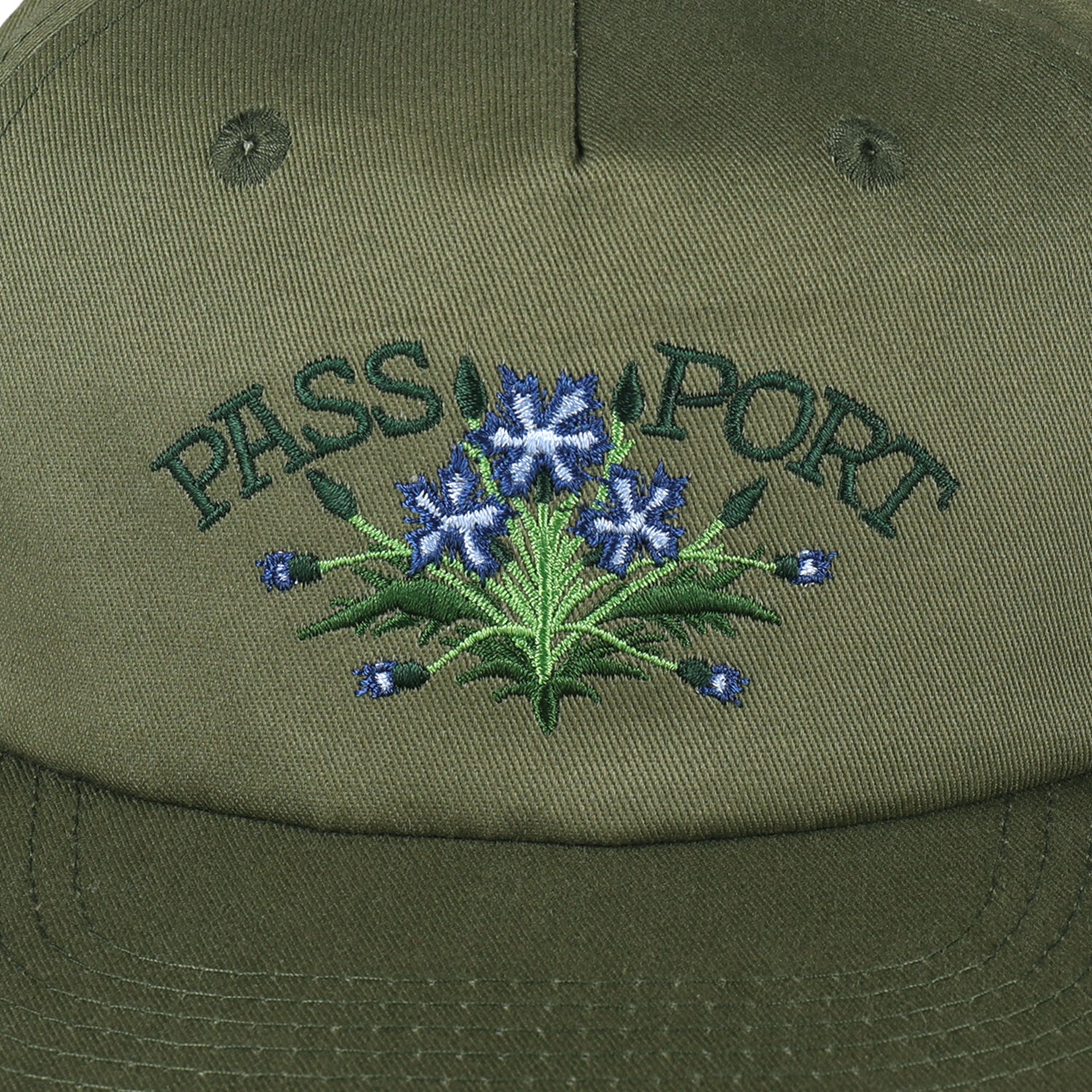 Passport Bloom Workers Cap Military Green