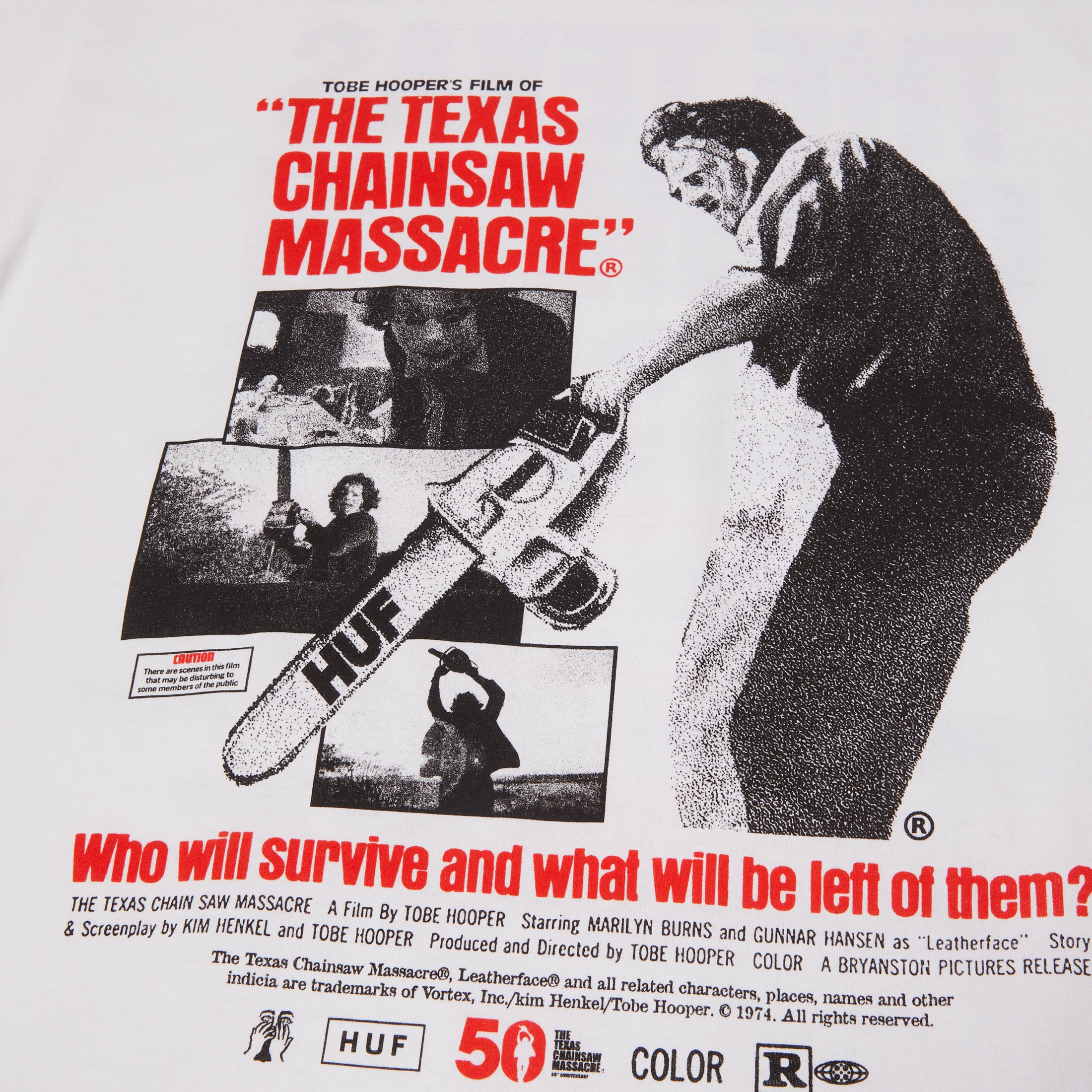 HUF x Texas Chainsaw Massacre Box Office T-Shirt White