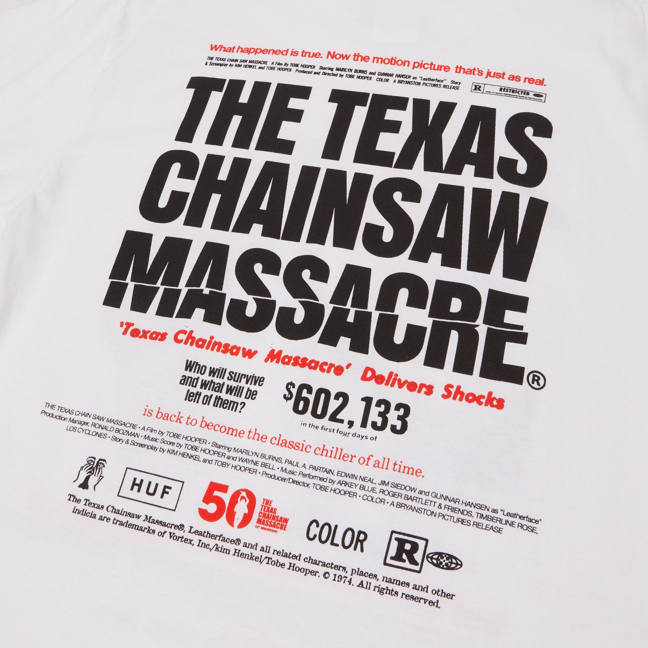 HUF x Texas Chainsaw Massacre Box Office T-Shirt White