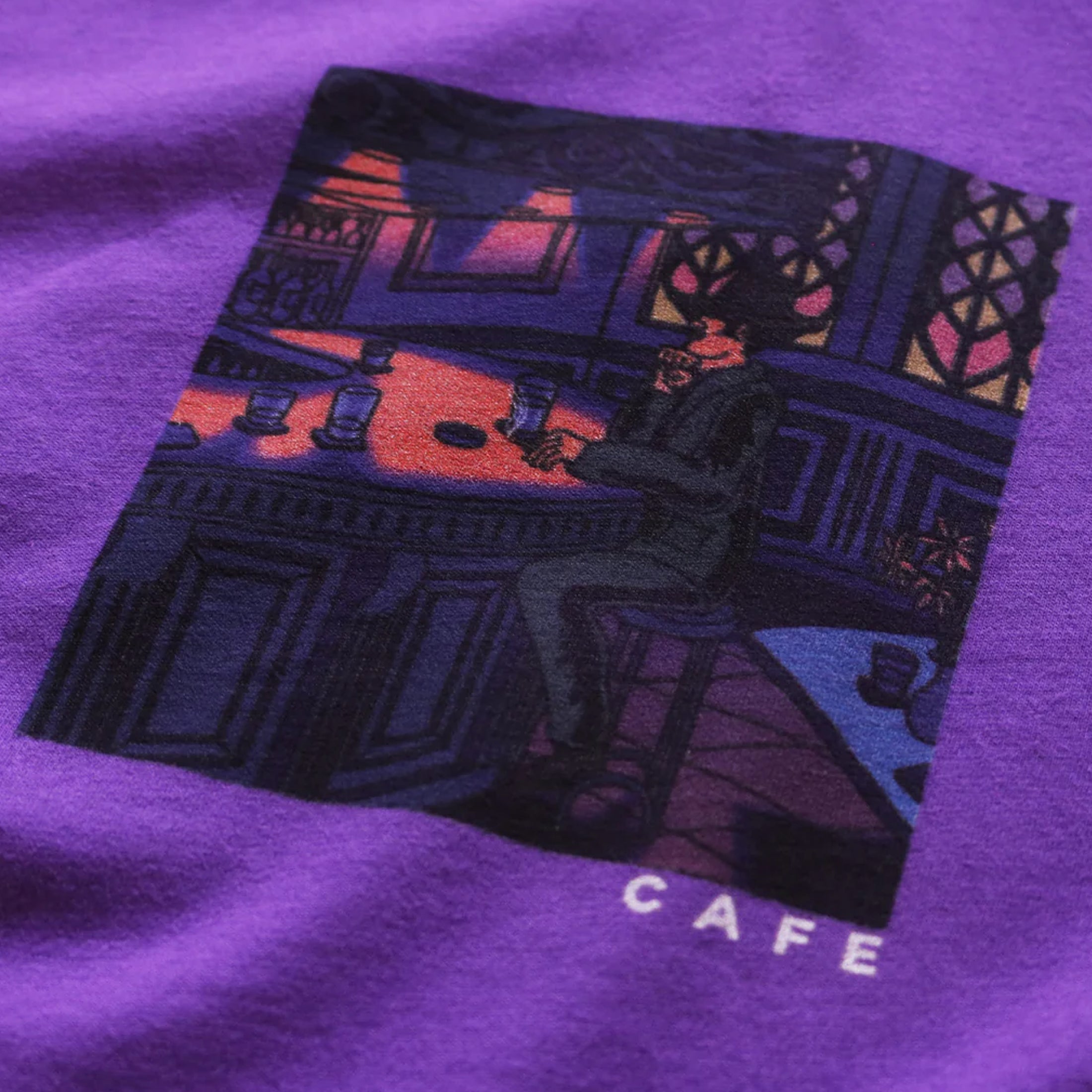 Skateboard Cafe Barfly T-Shirt Purple
