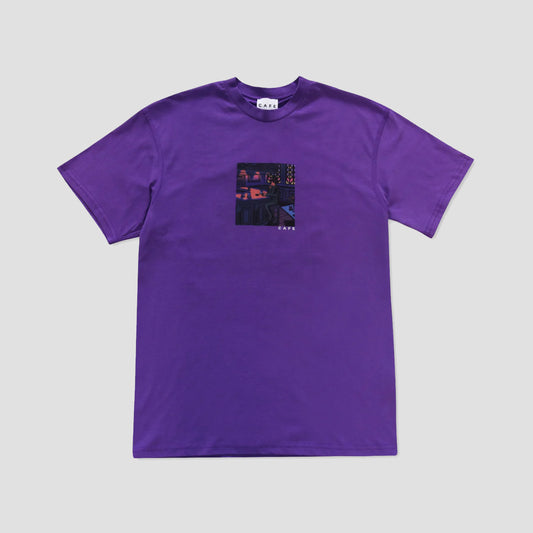 Skateboard Cafe Barfly T-Shirt Purple