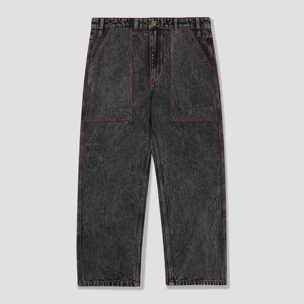 Butter Goods Breakdown Relaxed Denim Pant Acid Wash Black