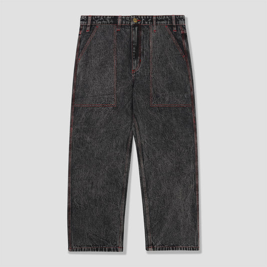 Butter Goods Breakdown Relaxed Denim Pant Acid Wash Black