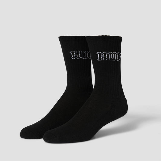 HUF Core 3 Pack Crew Sock Black / White