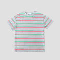 Load image into Gallery viewer, Skateboard Cafe Stripe T-Shirt Grey Green
