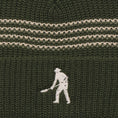 Load image into Gallery viewer, Passport Digger Striped Knit Beanie Olive/Cream
