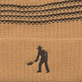 Load image into Gallery viewer, Passport Digger Striped Knit Beanie Sand/Choc
