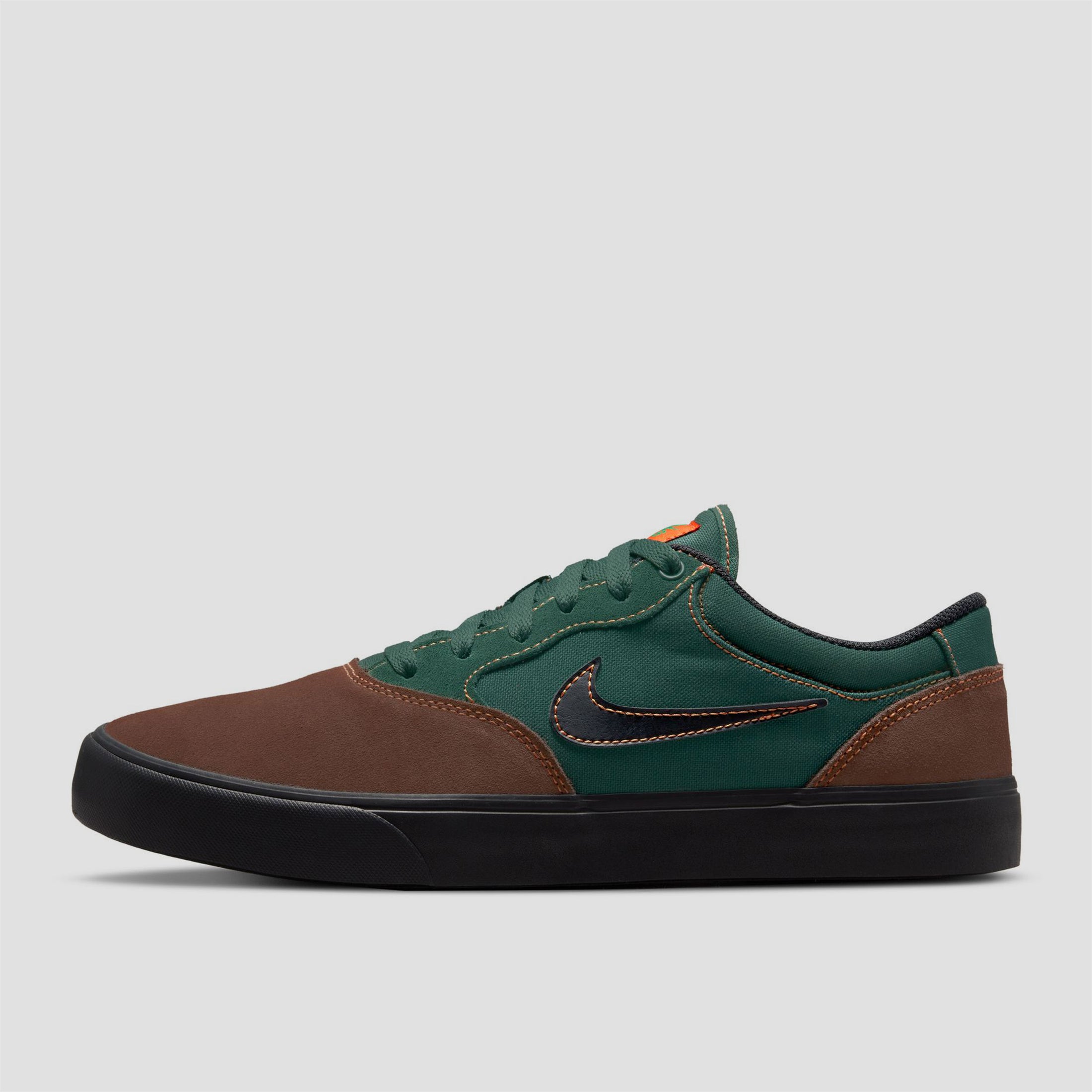 Nike SB Chron 2 Skate Shoes LT Chocolate / Black / Noble Green