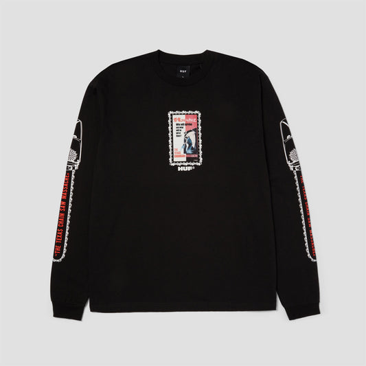 HUF x Texas Chainsaw Massacre Dual Chain Long Sleeve T-Shirt Black