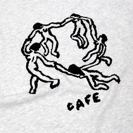 Skateboard Cafe Dance Circle T-Shirt Ash Heather
