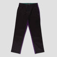 Load image into Gallery viewer, Welcome Dark Wave Split Colour Elastic Pant Black / Grape
