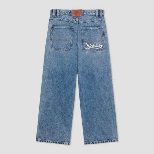 Dickies Loose Wave Denim Jeans Blue Rinsed Fade