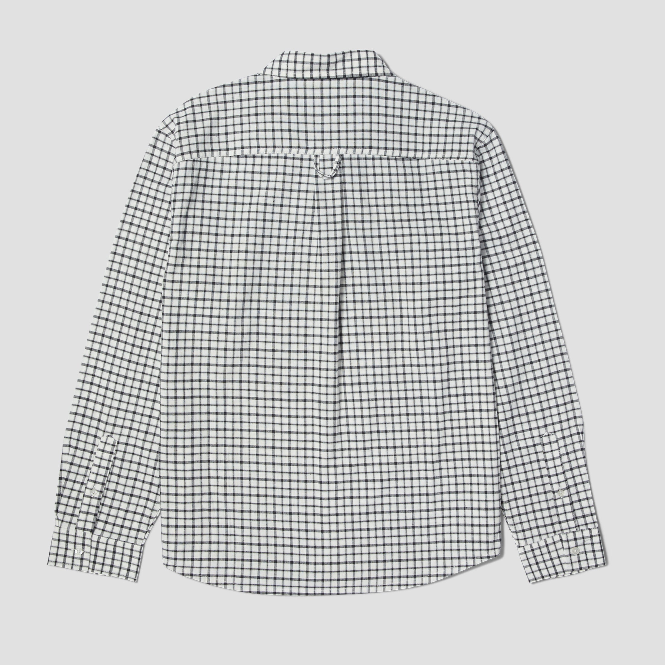 HUF Echo Oxford Plaid Shirt White