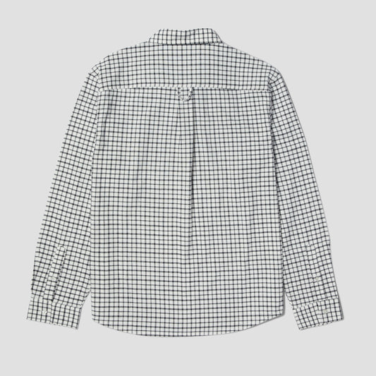 HUF Echo Oxford Plaid Shirt White