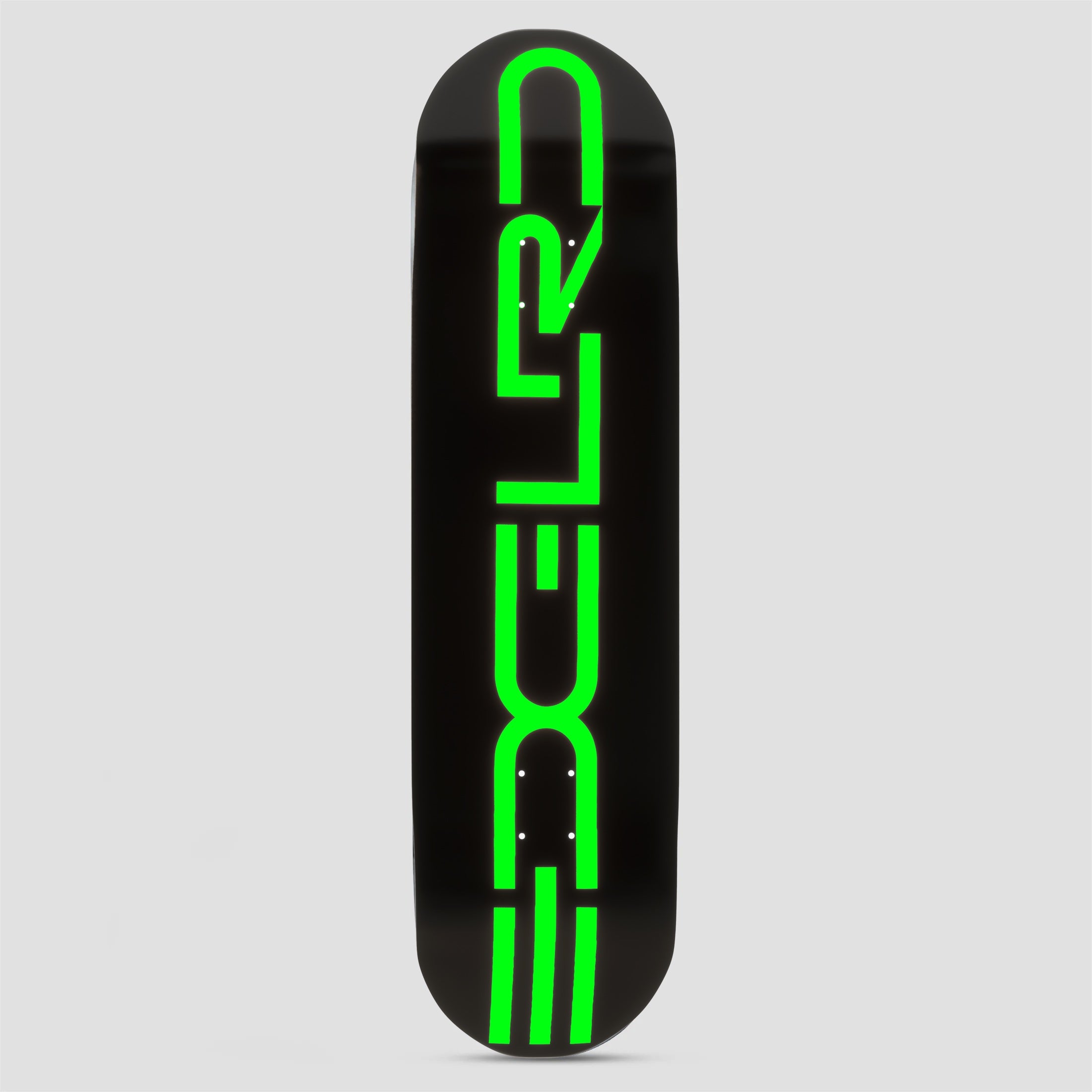 EDGLRD 8.5 Tech Script Team Skateboard Deck Black / Green