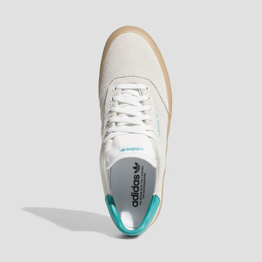 adidas 3MC Skate Shoes Chalk White / Glory Green / Gum