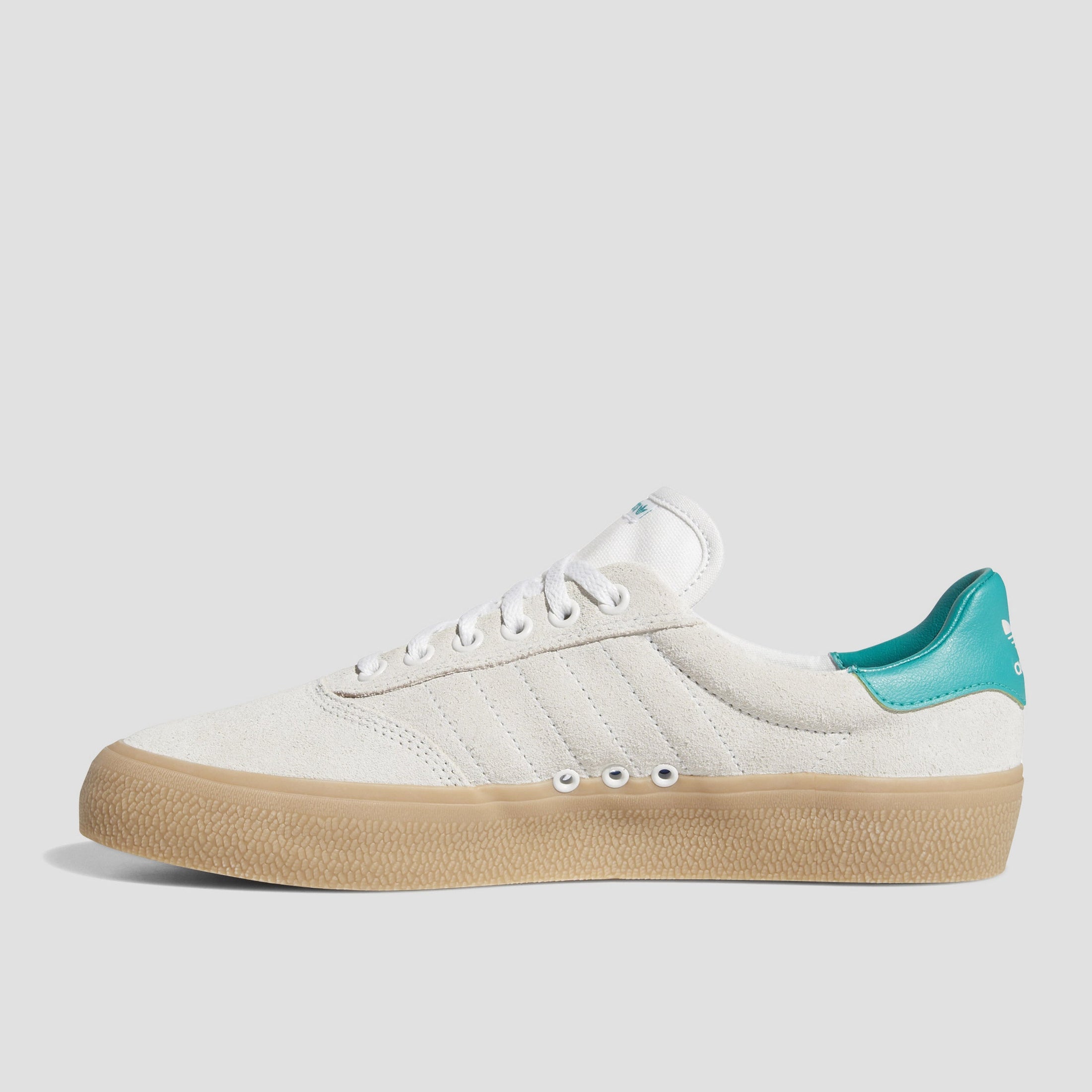 adidas 3MC Skate Shoes Chalk White / Glory Green / Gum