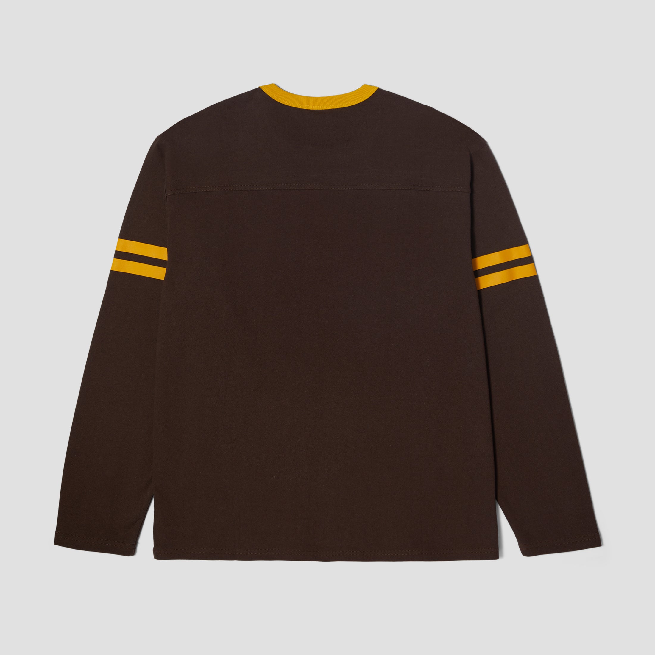 HUF Exeter Longsleeve Football Shirt Espresso